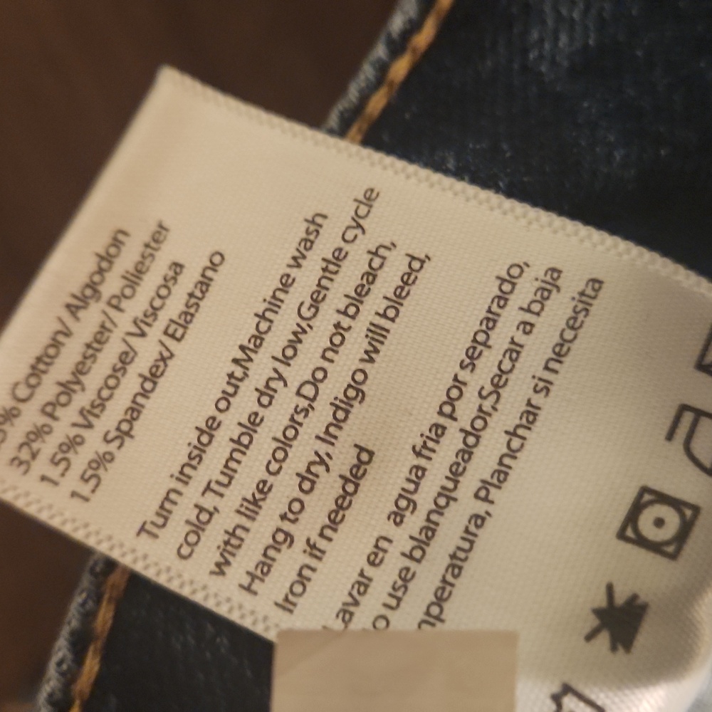 NWT! RISEN HIGH RISE TUMMY CONTROL WIDE LEG JEANS, 12/13 (31) - Picture 13 of 14